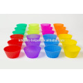 LFGB FDA Approbation Food Grade Accueil Boulangerie Outils de bricolage Résistant à la chaleur anti-adhérent et doux Couleurs colorées en muffins en silicone